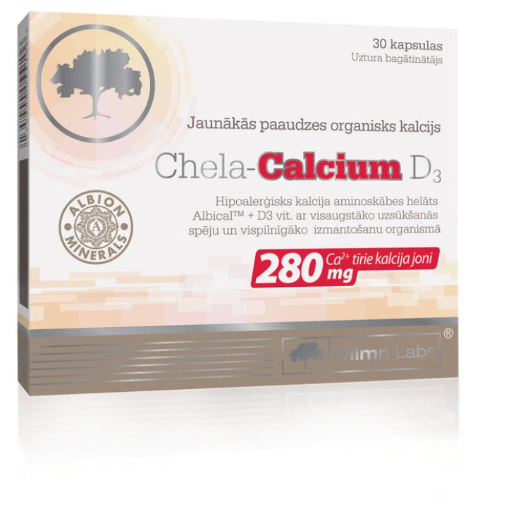 OLIMP LABS CHELA CALCIUM+D3 kapsulas N30